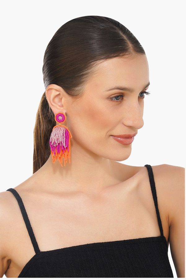 Charming Layered Beaded Earrings - Image 4
