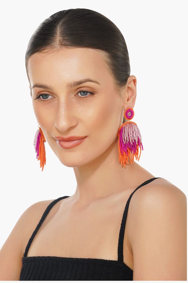 Charming Layered Beaded Earrings - Image 5