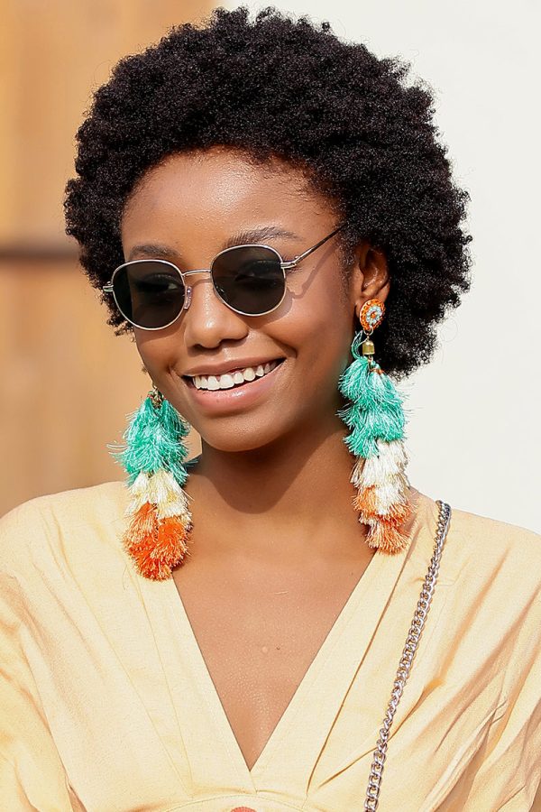 Charming Tassels Hanging Earrings - Image 2