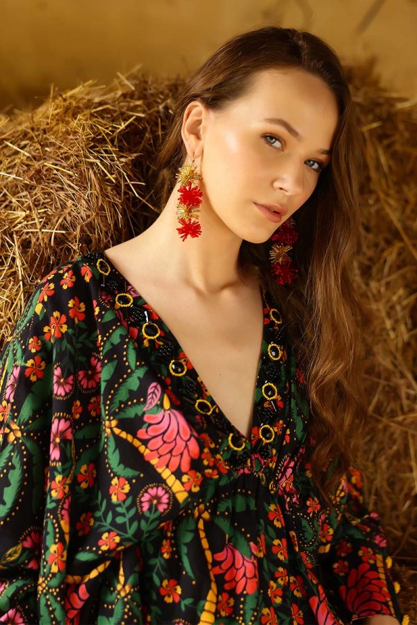 Omnia Beaded Earrings - Image 2