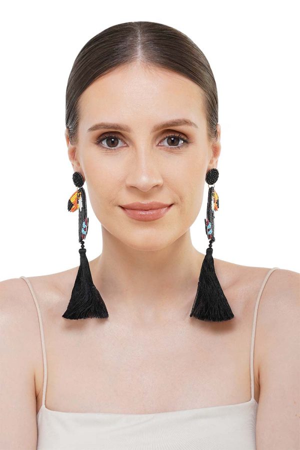 Toucan Paradise Beaded Earrings - Image 3