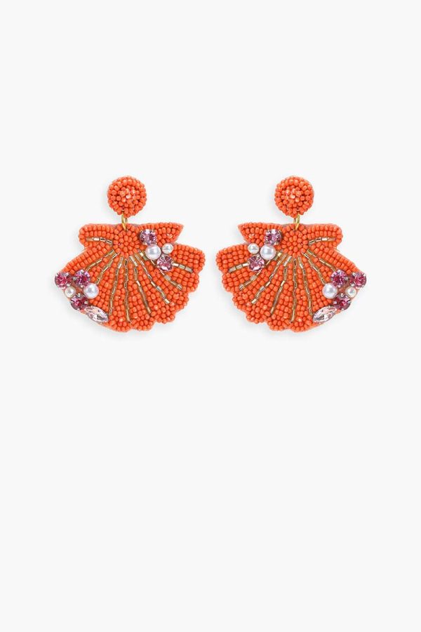 Coral Crush Drop Earrings - Image 2