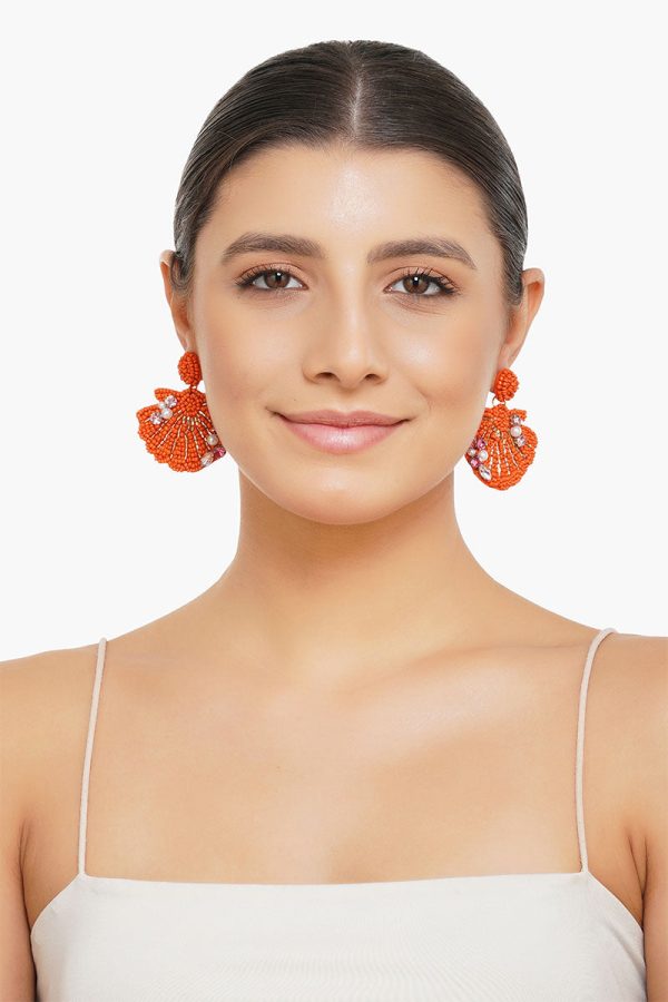 Coral Crush Drop Earrings - Image 5
