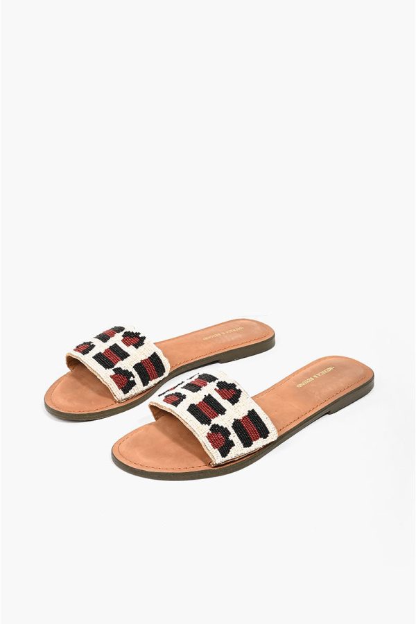 Leopard Slip on Sandals - Image 2