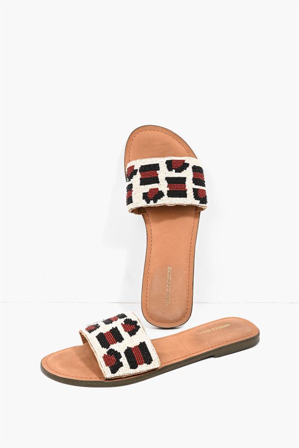 Leopard Slip on Sandals - Image 3